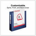 Universal Slant D-Ring View Binder, 3 Rings, 2" Capacity, 11 x 8.5, Navy Blue, 8 1/2" Width x 11" Length, UNV20749