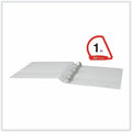 Universal Slant D-Ring View Binder, 3 Rings, 1" Capacity, 11 x 8.5, White, 12/Carton, 8 1/2" Width x 11" Length, UNV207421PK