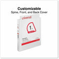Universal Slant D-Ring View Binder, 3 Rings, 1" Capacity, 11 x 8.5, White, 12/Carton, 8 1/2" Width x 11" Length, UNV207421PK