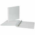 Universal Slant D-Ring View Binder, 3 Rings, 1" Capacity, 11 x 8.5, White, 12/Carton, 8 1/2" Width x 11" Length, UNV207421PK