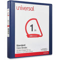 Universal Slant D-Ring View Binder, 3 Rings, 1" Capacity, 11 x 8.5, Navy Blue, 8 1/2" Width x 11" Length, UNV207410