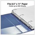 Universal Slant D-Ring View Binder, 3 Rings, 1.5" Capacity, 11 x 8.5, Navy Blue, 8 1/2" Width x 11" Length, UNV20718