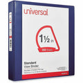 Universal Slant D-Ring View Binder, 3 Rings, 1.5" Capacity, 11 x 8.5, Navy Blue, 8 1/2" Width x 11" Length, UNV20718