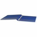 Universal Slant D-Ring View Binder, 3 Rings, 1.5" Capacity, 11 x 8.5, Navy Blue, 8 1/2" Width x 11" Length, UNV20718