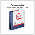 Universal Slant D-Ring View Binder, 3 Rings, 1.5" Capacity, 11 x 8.5, Navy Blue, 8 1/2" Width x 11" Length, UNV20718