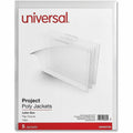 Universal Letter Project File, Clear, 8 1/2" Width x 11" Length, 5 Pack, UNV50760