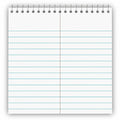 Universal Steno Pads, Gregg Rule, Red Cover, 80 White 6 x 9 Sheets, 6/Pack, UNV96920PK