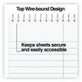Universal Steno Pads, Gregg Rule, Red Cover, 80 White 6 x 9 Sheets, 6/Pack, UNV96920PK