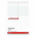Universal Steno Pads, Gregg Rule, Red Cover, 80 White 6 x 9 Sheets, 6/Pack, UNV96920PK