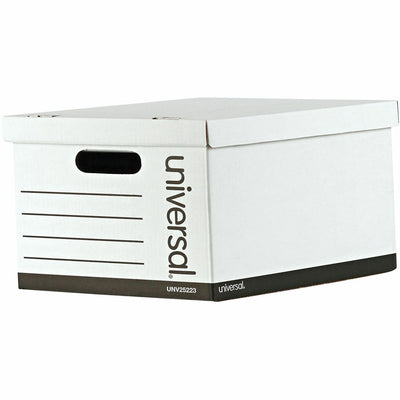 Universal Storage Case, White, 10 / Carton, UNV25223