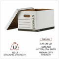 Universal Storage Case, White, 10 / Carton, UNV25223