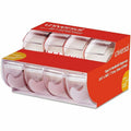 Universal Invisible Tape with Handheld Dispenser, 1" Core, 0.75" x 25 ft, Clear, 4/Pack, UNV83504