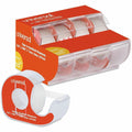 Universal Invisible Tape with Handheld Dispenser, 1" Core, 0.75" x 25 ft, Clear, 4/Pack, UNV83504