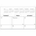 Universal Desk Pad Calendar, Clear, UNV71002