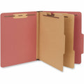 Universal 2/5 Tab Cut Letter Classification Folder, Red, 8 1/2" Width x 11" Length, 20 Box, UNV10408