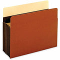 Universal Straight Tab Cut Letter Expanding File, Brown, 8 1/2" Width x 11" Length, 5 Box, UNV17562