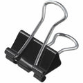 Universal Binder Clip Zip-Seal Bag Value Pack, Medium, Black/Silver, 36/Pack, UNV10210VP