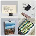 Universal Binder Clip Zip-Seal Bag Value Pack, Medium, Black/Silver, 36/Pack, UNV10210VP