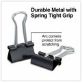 Universal Binder Clip Zip-Seal Bag Value Pack, Small, Black/Silver, 144/Pack, UNV10200VP