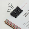 Universal Binder Clip Zip-Seal Bag Value Pack, Small, Black/Silver, 144/Pack, UNV10200VP