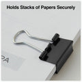 Universal Binder Clip Zip-Seal Bag Value Pack, Mini, Black/Silver, 144/Pack, UNV10199VP