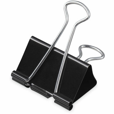 Universal Binder Clip Zip-Seal Bag Value Pack, Mini, Black/Silver, 144/Pack, UNV10199VP