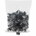 Universal Binder Clip Zip-Seal Bag Value Pack, Mini, Black/Silver, 144/Pack, UNV10199VP