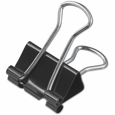 Universal Binder Clips Value Pack, Small, Black/Silver, 36/Box, UNV10200VP3