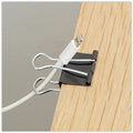 Universal Binder Clips Value Pack, Small, Black/Silver, 36/Box, UNV10200VP3