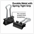 Universal Binder Clips Value Pack, Small, Black/Silver, 36/Box, UNV10200VP3