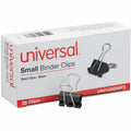 Universal Binder Clips Value Pack, Small, Black/Silver, 36/Box, UNV10200VP3