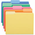 Universal 1/3 Tab Cut Letter Top Tab File Folder, Multicolor, 8 1/2" Width x 11" Length, 50 Box, UNV16466