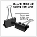 Universal Binder Clip Zip-Seal Bag Value Pack, Large, Black/Silver, 36/Pack, UNV10220VP