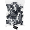 Universal Binder Clip Zip-Seal Bag Value Pack, Large, Black/Silver, 36/Pack, UNV10220VP