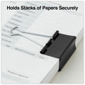 Universal Binder Clip Zip-Seal Bag Value Pack, Large, Black/Silver, 36/Pack, UNV10220VP