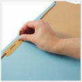 Universal 2/5 Tab Cut Legal Classification Folder, Blue, 8 1/2" Width x 14" Length, 20 Box, UNV10406
