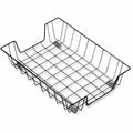 Universal Wire Metal Letter Tray, 1 Section, Letter Size Files, 10" x 14.13" x 3", Black, UNV20071