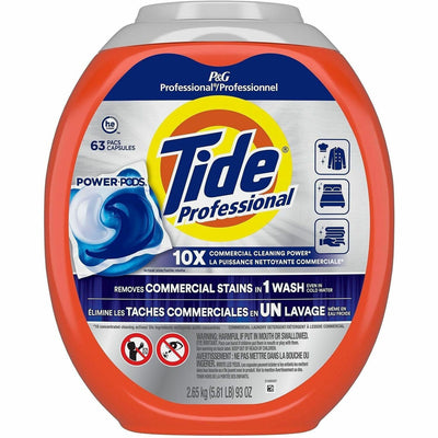 Procter & Gamble Tide Power-Pods Laundry Detergent, Orange, 63 / Pack, PGC14117