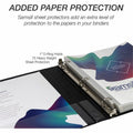 Samsill Ring Binder, Black, 8 1/2" Width x 11" Length, 4 / Pack, SAMMP46430