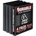 Samsill Ring Binder, Black, 8 1/2" Width x 11" Length, 4 / Pack, SAMMP46430