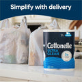 Kimberly-Clark Cottonelle Ultra Clean Toilet Paper, White, 4 / Carton, KCC55489CT