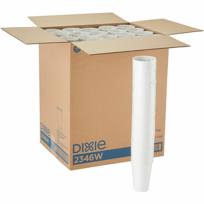 Georgia Pacific . Dixie 16 Ounce Paper Hot Cups, White, 20 Packs / 50 Count Per Pack, DXE2346W