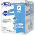 S. C. Johnson & Son Ziploc Grip n' Seal Freezer Bags, Blue, 1 Carton, SJN364957