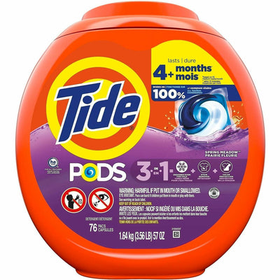 Procter & Gamble Tide Pods Laundry Detergent, Orange, 4 / Carton, PGC09166CT