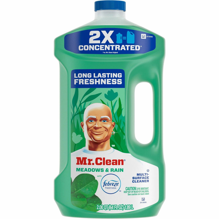 Mr. Clean Multi-Surface Cleaner, Green, Phosphate-free, 4 / Carton, PGC10725CT