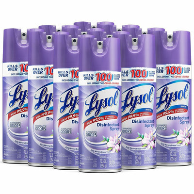 Reckitt Benckiser plc Lysol Disinfectant Spray, Multi, 12 / Carton, RAC80833CT