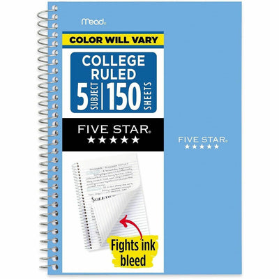 ACCO Mead College Ruled Notebook, 6" x 9 1/2", MEA840030