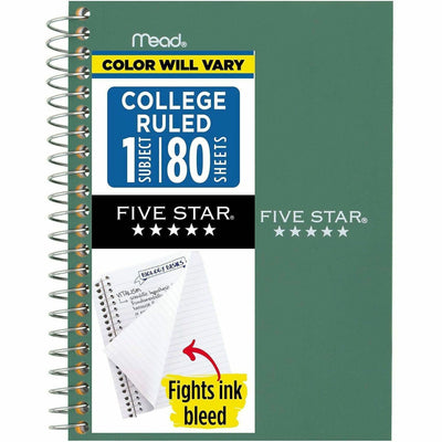 ACCO Mead College Ruled Notebook, 4 3/8" x 7", MEA450048
