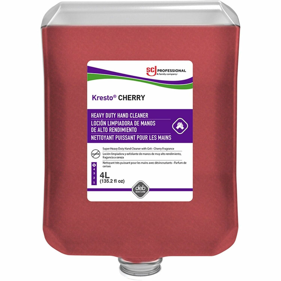 Kresto Super Heavy-Duty Hand Cleaner, Red, Silicone-free, 4 / Carton, SJNKCH4LTR