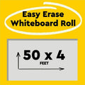3M Post-it Easy Erase Whiteboard Surface, White, 50' x 4', MMMEE50X4